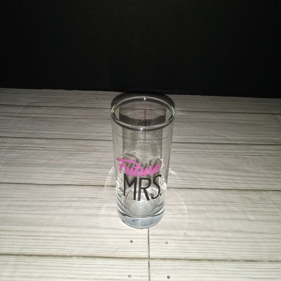 Cristar Double Shot Glass Tall Future Mrs. Made In Colombia 2.5oz - Picture 1 of 7